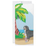 tropical bernese mountain dog rack card template
