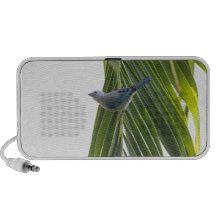 Tropical Bird Picture on Palm Tree Portable Speakers