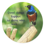 Tropical Bird Quote Sticker