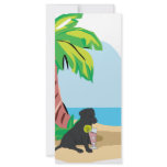 tropical black lab rack cards