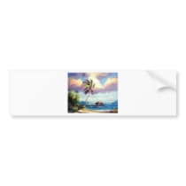 Tropical Boat house Bumper Stickers