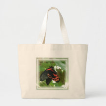 Tropical Butterfly Canvas Bag