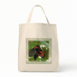 Tropical Butterfly Grocery Tote Bag
