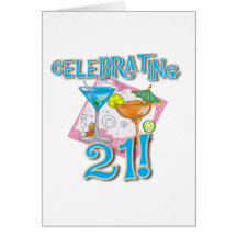 Tropical Celebrating 21 Cards