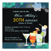 50th Birthday Party Invitations on 50th Birthday Cocktail Party Invitations  276 50th Birthday Cocktail