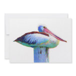 Tropical Coloured Pelican invitations