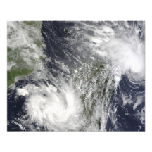 Tropical Cyclones Eric and Fanele Photo Print