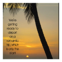 Tropical Destination Wedding Invitation