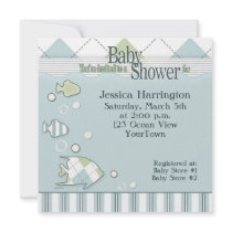 Tropical Fish Baby Shower Invitation