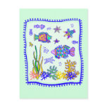 Tropical Fish Quilt postcards