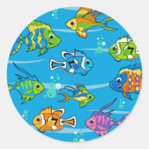 Tropical Fish Sticker Sheet