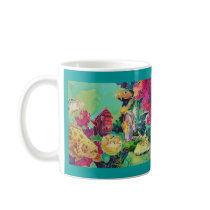 Tropical Fish Underwater Scene Silk Painting Mug