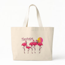 Tropical Flamingo Art Gifts Canvas Bag