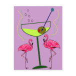 Tropical Flamingo Art Gifts Post Cards