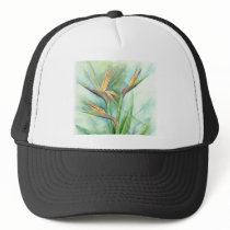 Tropical Flower Bird Of Paradise Painting - Multi Hat