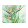 Tropical Flower Bird Of Paradise Painting - Multi Postcard