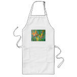 Tropical Flowers Birds Of Paradise Painting aprons