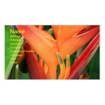 Tropical Flowers Business Card