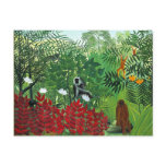 Tropical Forest with Monkeys postcards