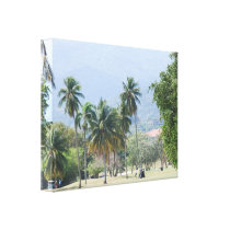 Tropical Golf Course Canvas Print