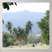 Tropical Golf Course Poster