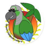 Tropical Green Cheeked Conure stickers