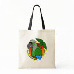 Tropical Green Cheeked Conure Tote Bag