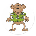 Tropical Hawaiian Monkey stickers