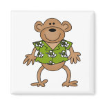 Tropical Hawaiian Monkey Tshirts and Gifts Magnet