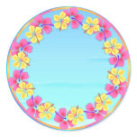 Tropical Hawiian Luau Cupcake Toppers Stickers