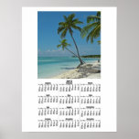 Tropical Island Beach 2012 Calendar Poster Print
