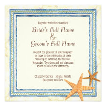 Tropical Island Paradise  - Wedding Invitation