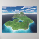 Tropical Island Poster posters