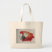 Tropical Macaw Tote Bags