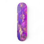 Tropical Morning – Magenta and Turquoise Paradise Custom Skateboard
