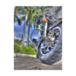 Tropical Motorcycle Postcard