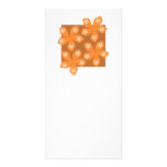 Tropical orange flowers on white. Custom photo cards