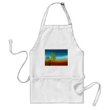 Tropical Palm Tree Apron