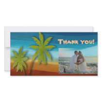 Tropical Palm Tree Photo Card Template