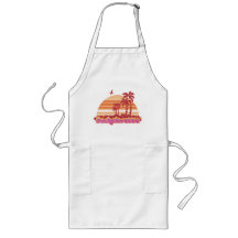 tropical palm trees hawaii bachelorette party aprons