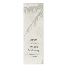 Tropical Palms (skinny / bookmark) Business Card Templates