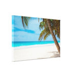 Tropical Paradise Beach Canvas Prints