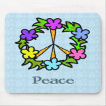 Tropical Peace Sign Mouse Pad