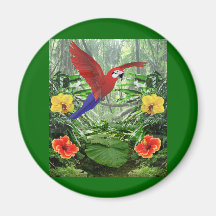 Tropical Rain Forest Fridge Magnet