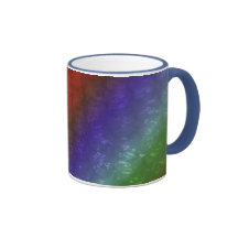 Tropical Rainbow Bubble Wrap Effect Coffee Mug
