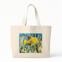 tropical saltwater fish sea life art painting gift canvas bags