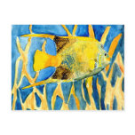tropical saltwater fish sea life art painting gift postcards