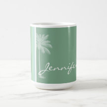 Tropical Seafoam, Sage Green, & Baby Blue Mug