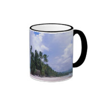 Tropical shoreline mug