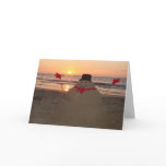 Tropical Snowman Greeting Card